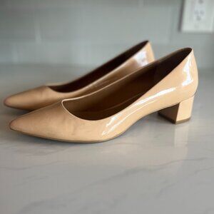 Calvin Klein Nude Leather Pumps – Barely Worn